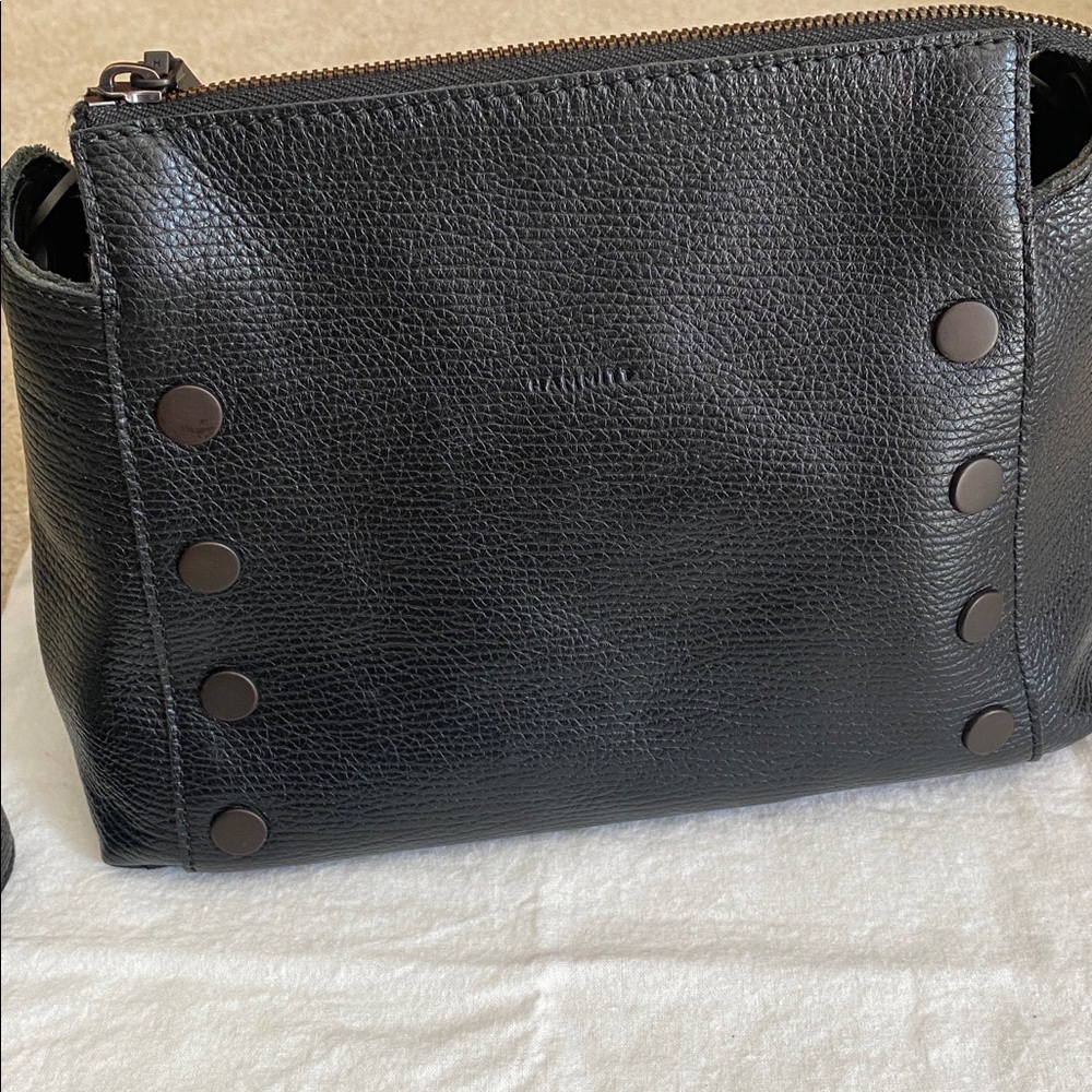 Hammitt medium Bryant bag black leather with bronze rivets. Includes dust bag - Picture 4 of 10